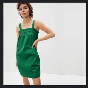 Everlane Paperbag tank organic Cotton adjustable dress